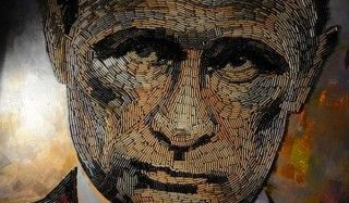 Украинская художница создала портрет путина из 5000 гильз
