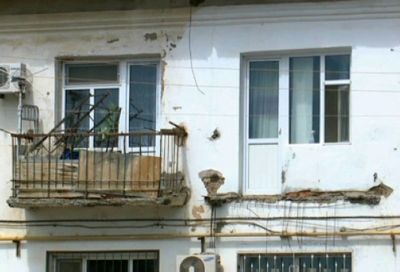 В одном из домов кызылорды при обрушении балкона пострадала женщина